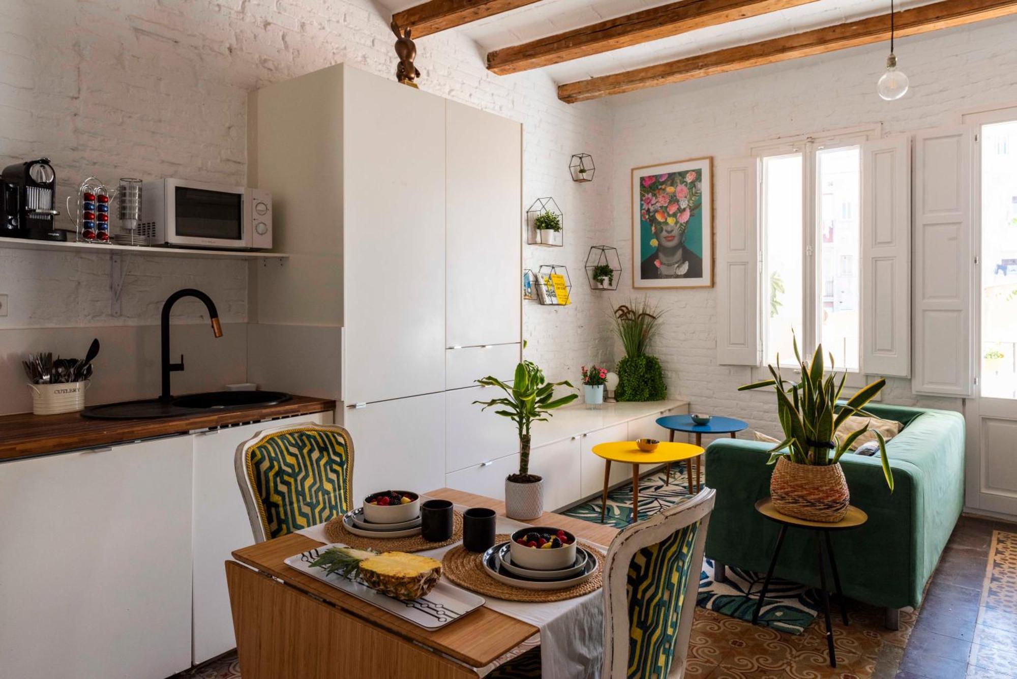Enchanting 2 Bedroom Flat With Terrace Near Placa Espanya Barcelona Eksteriør bilde
